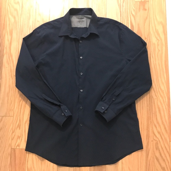 Calvin Klein Other - NWOT Calvin Klein Extreme Slim Fit Navy Shirt